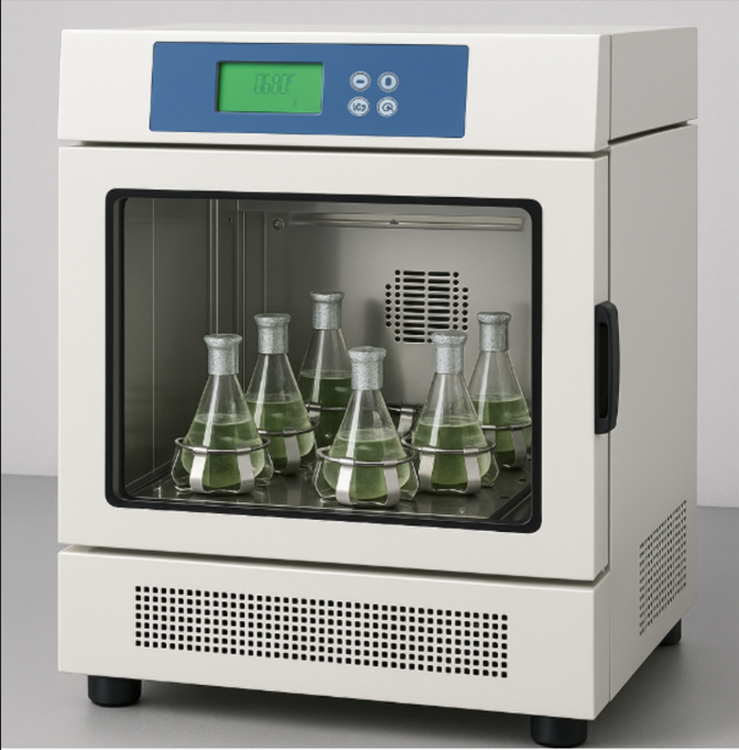 现代生物实验对“动+温”环境的需求
<BR>在微生物学、细胞生物学、分子生物学等实验中，培养样品的环境直接影响实验结果的准确性和重现性。传统静态培养方式在温控方面已较成熟，但在氧气供给、营养分布、代谢物稀释等方面存在不足。因此，振荡培养箱应运而生，通过恒温控制与机械振荡相结合的方式，为样品提供更加稳定、高效的动态培养环境。
<BR>
<BR>本文将从原理层面全面剖析振荡培养箱的运作机制，包括温度调节系统、振荡驱动机构、气流循环结构、控制逻辑算法等多个维度，详细解构其如何协同工作以满足实验需求。